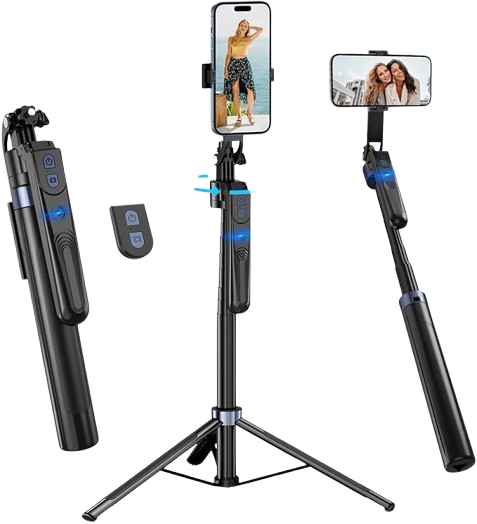 70-inch Auto Face Tracking Selfie Stick 360 Rotation; Selfie stick All in One Tripod