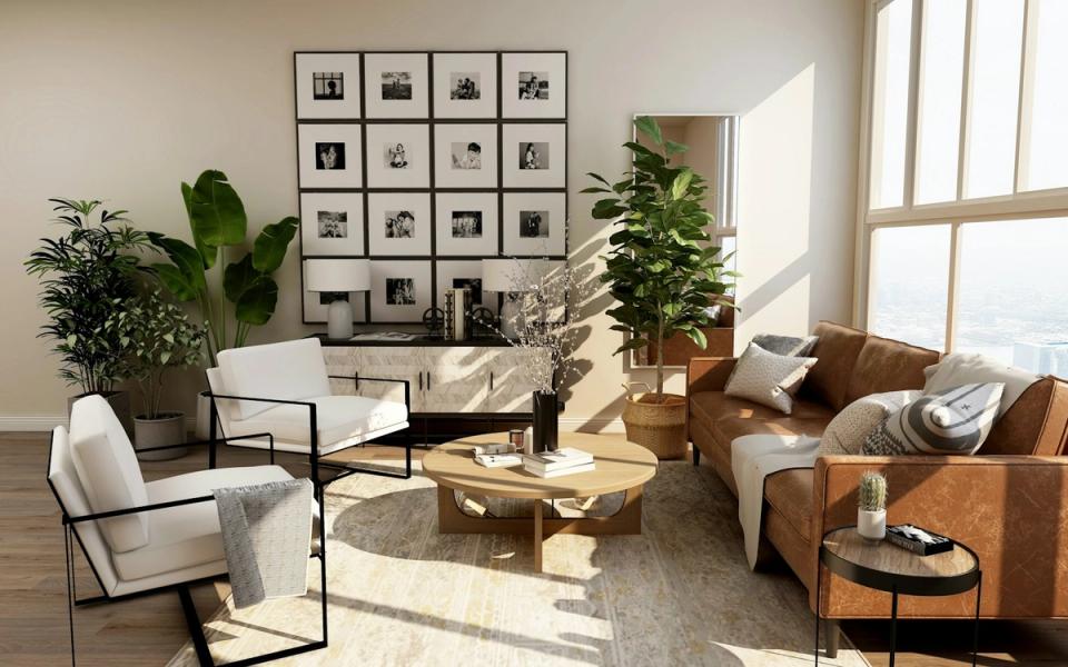 Bright residential interior of a Florida-style home