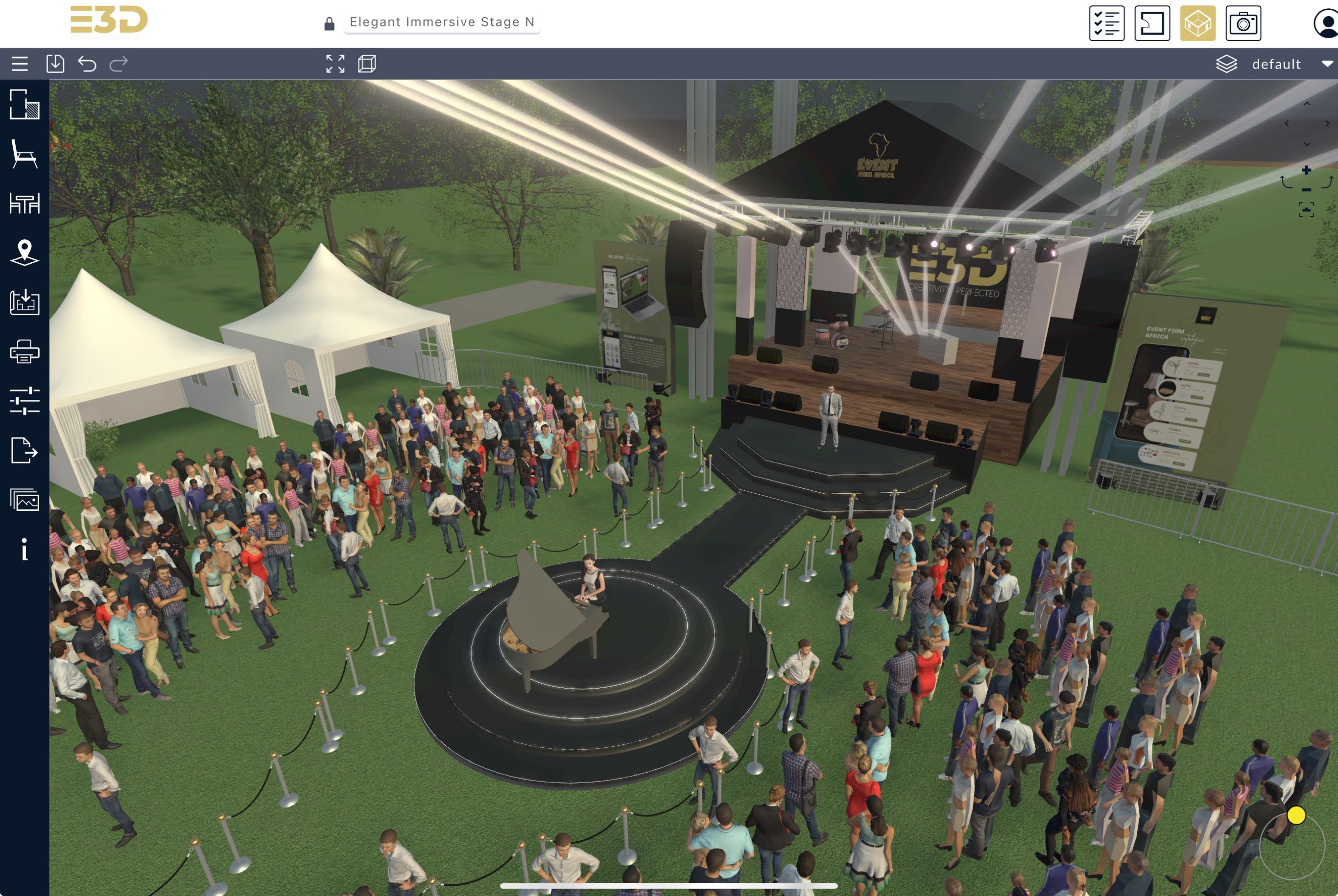 Elegant Immersive Stage Night