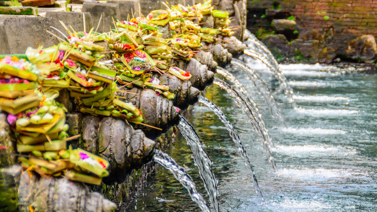 Cleansing ceremony in bali