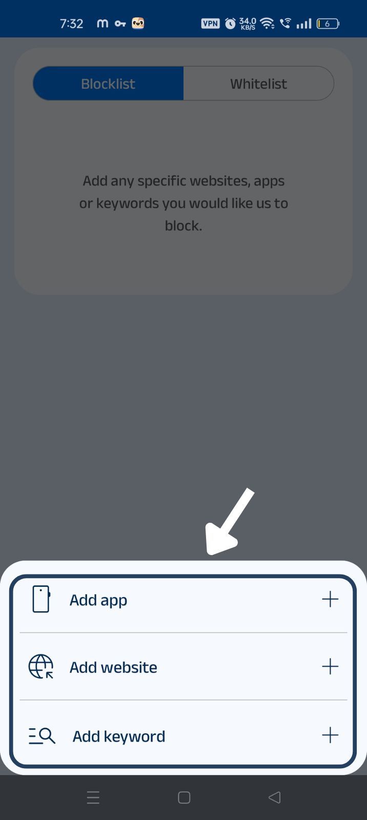 click on ‘Add Items’ button on blockp