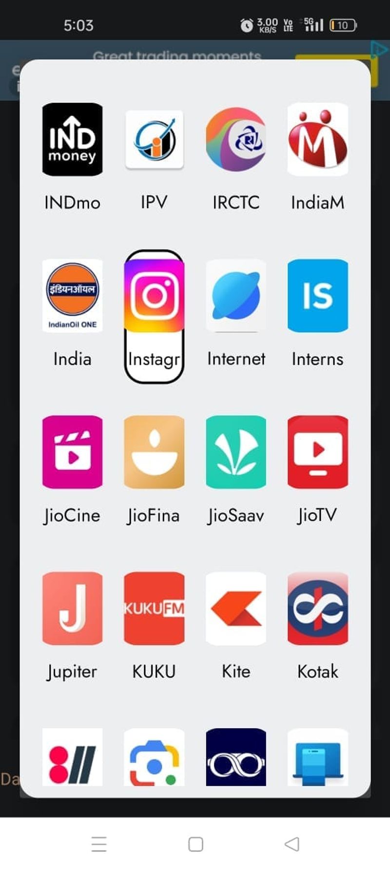 blocking instagram