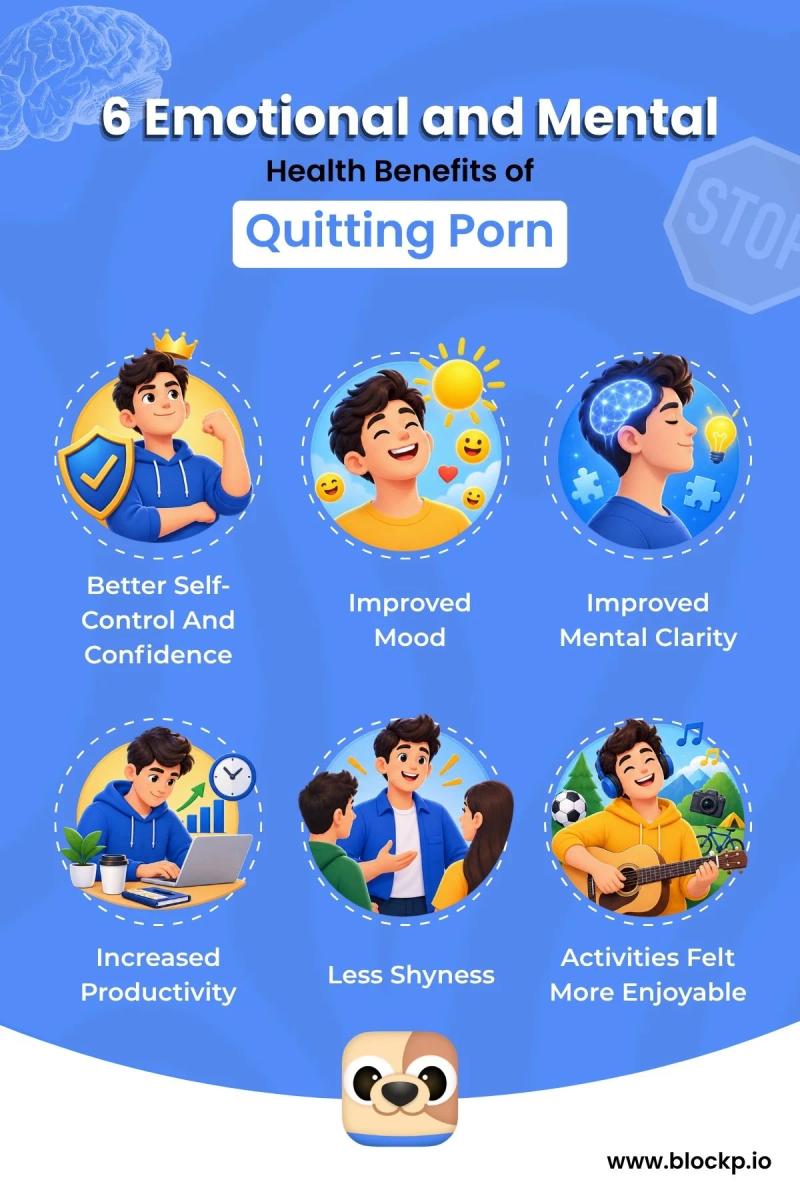 6 Emotional and Mental Health benefits of Quitting porn