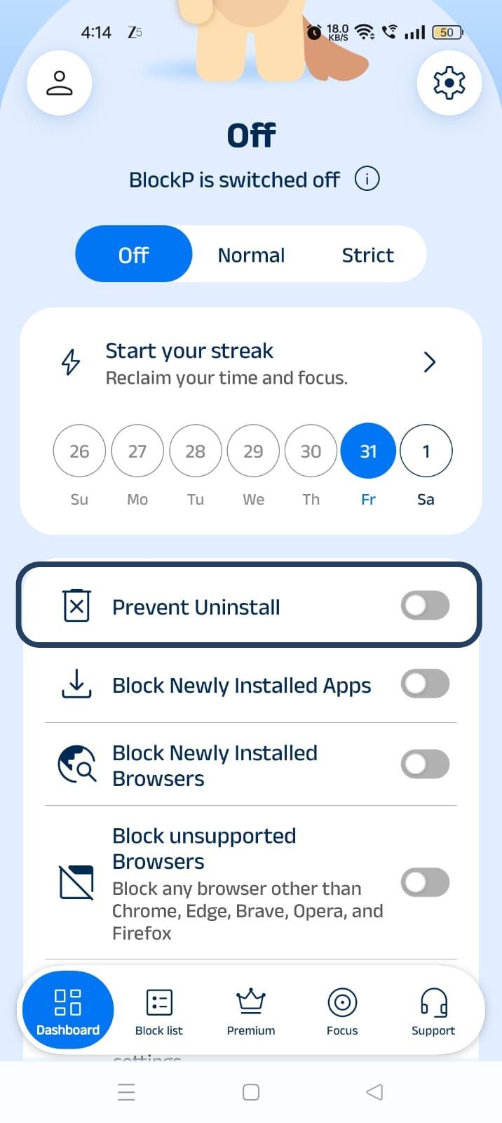 Prevent App Uninstall (Uninstall Protection)