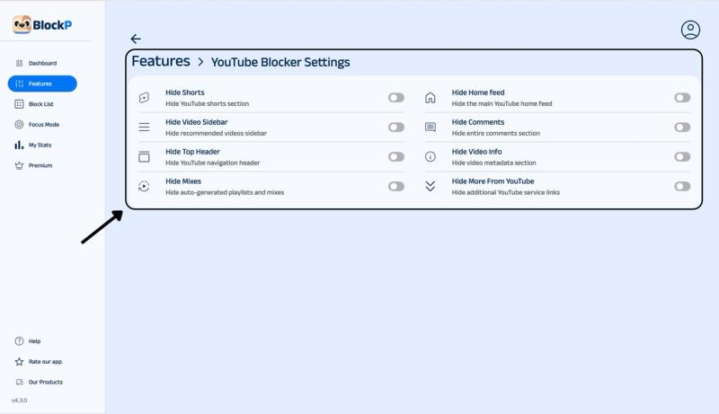 Configure YouTube Blocking Settings