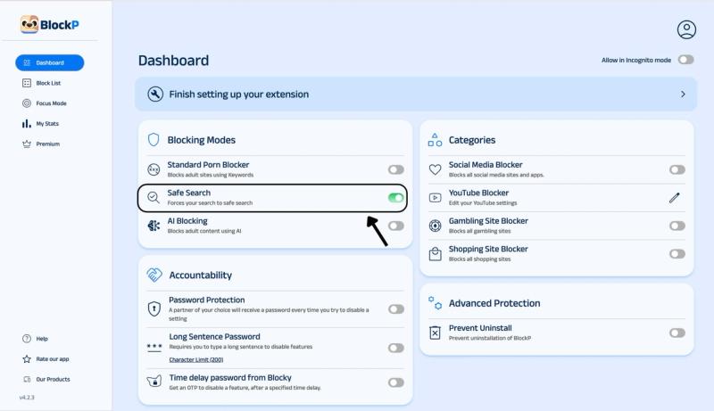 Enable Safe Search