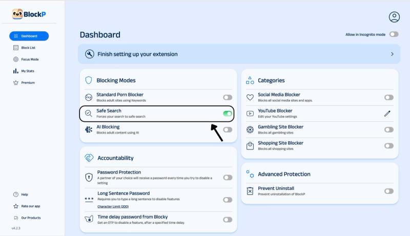 Enable Safe Search