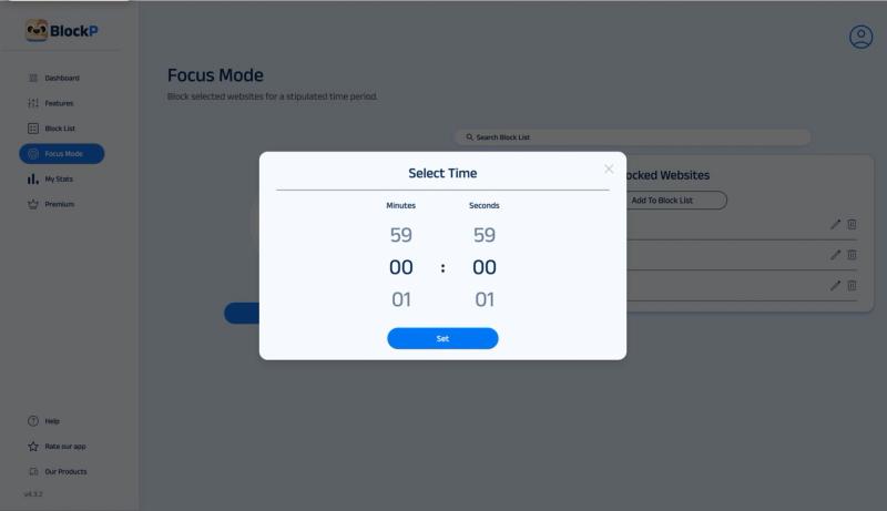 set timer