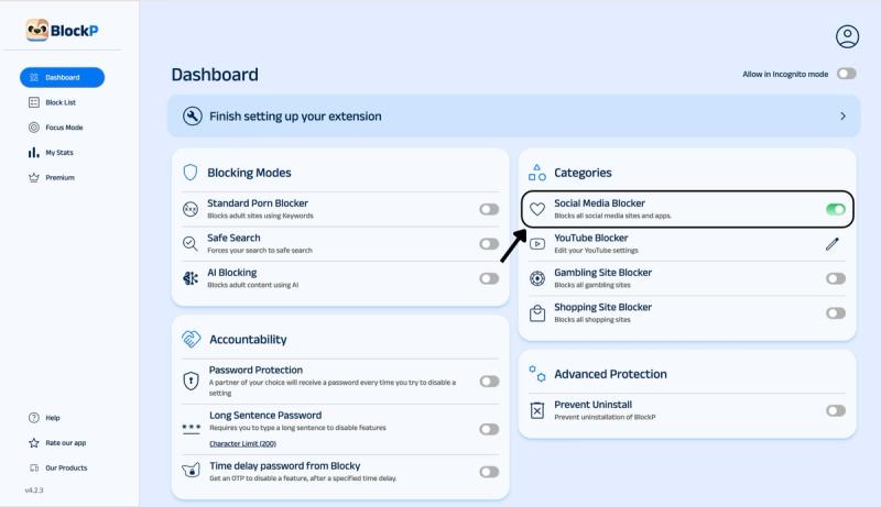 social media blocker on chrome