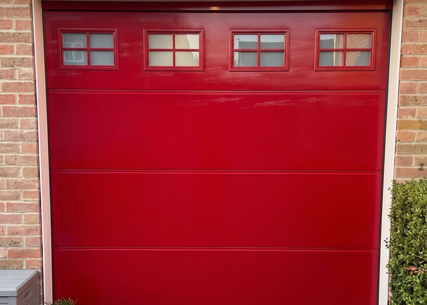 Modern sectional garage door