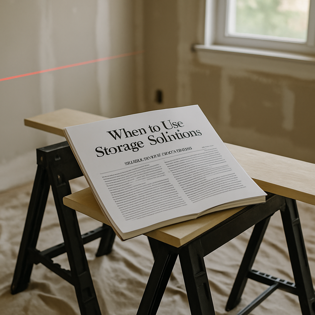 When to Use Storage Solutions for Renovation & Remodeling to Prep for Spring (Fall, September)