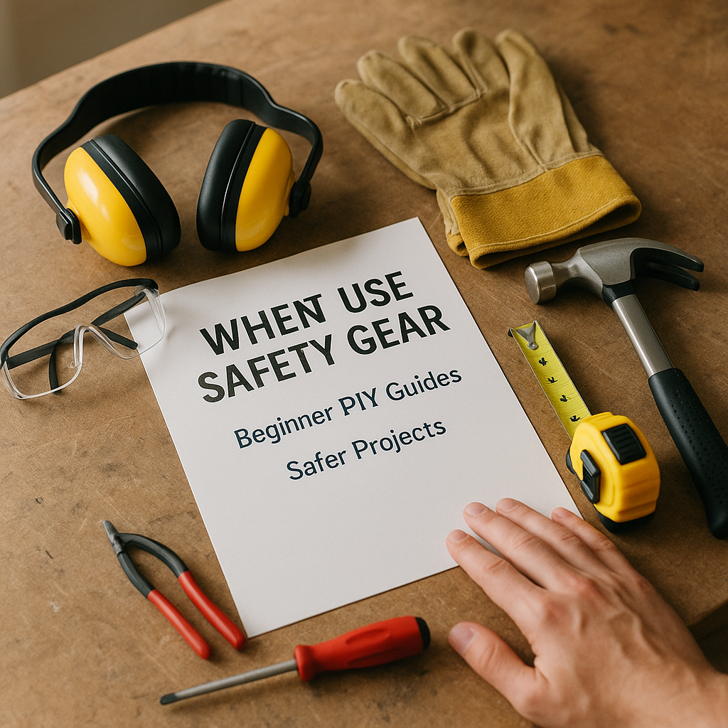 When to Use Safety Gear for Beginner DIY Guides for Safer Projects (Winter, December, Year-End)