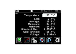 6 Channel Handheld Temperature Data Logger with Touch Screen
