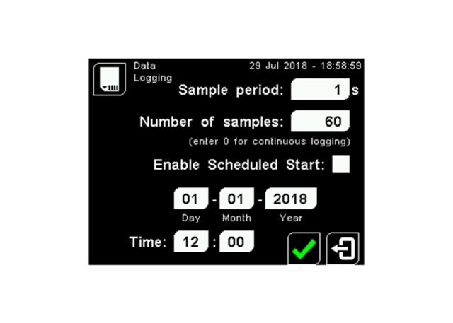 6 Channel Handheld Temperature Data Logger with Touch Screen