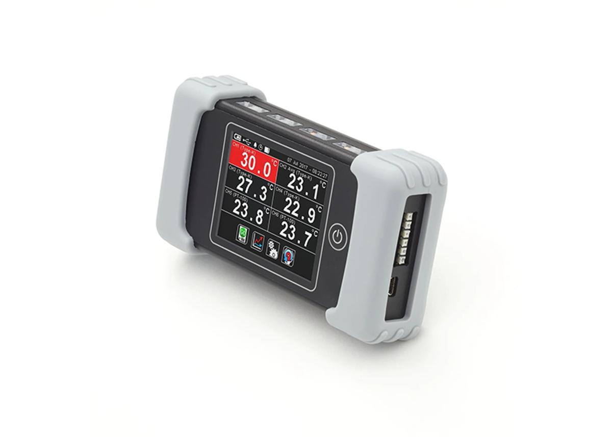 6 Channel Handheld Temperature Data Logger with Touch Screen
