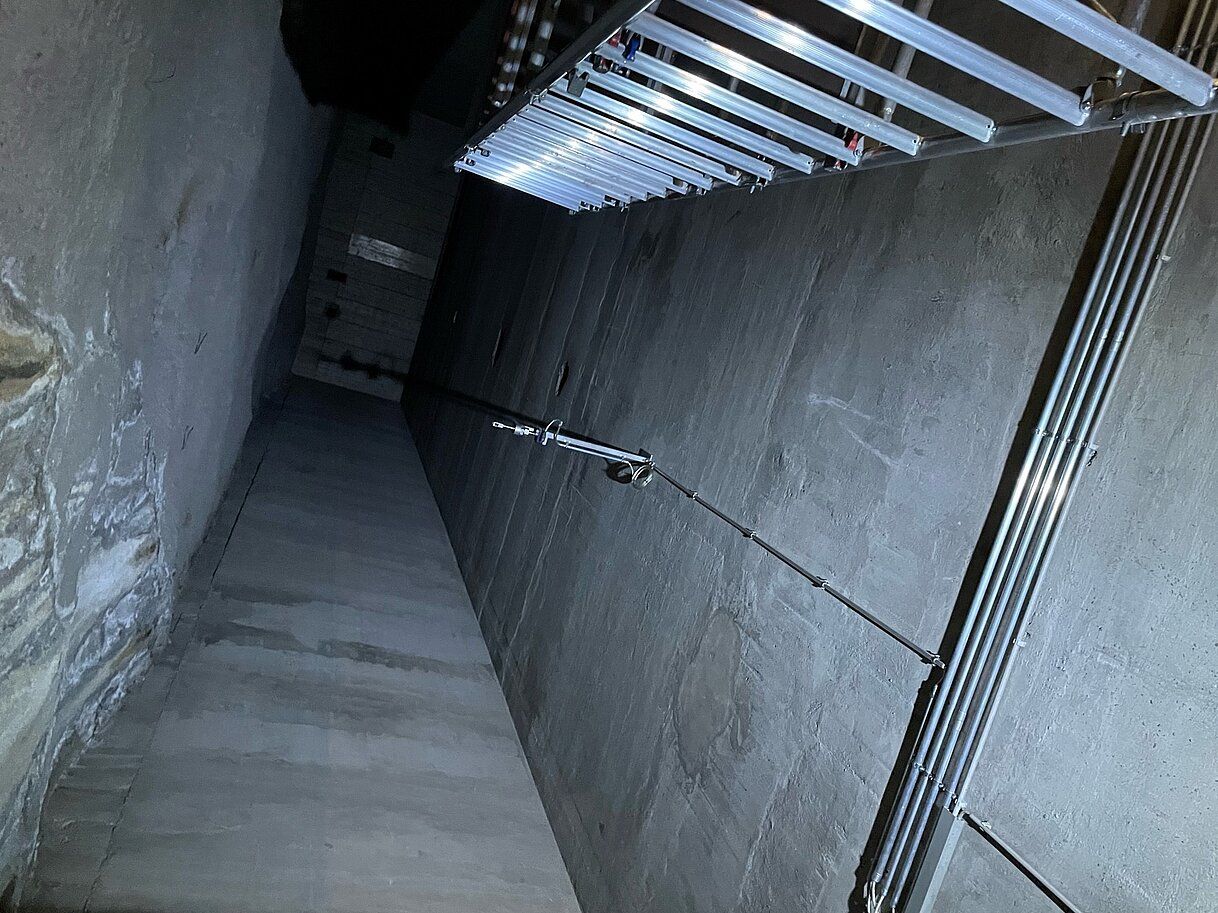 Measurement of ventilation in mine shafts using the example of landfill gas — image 1