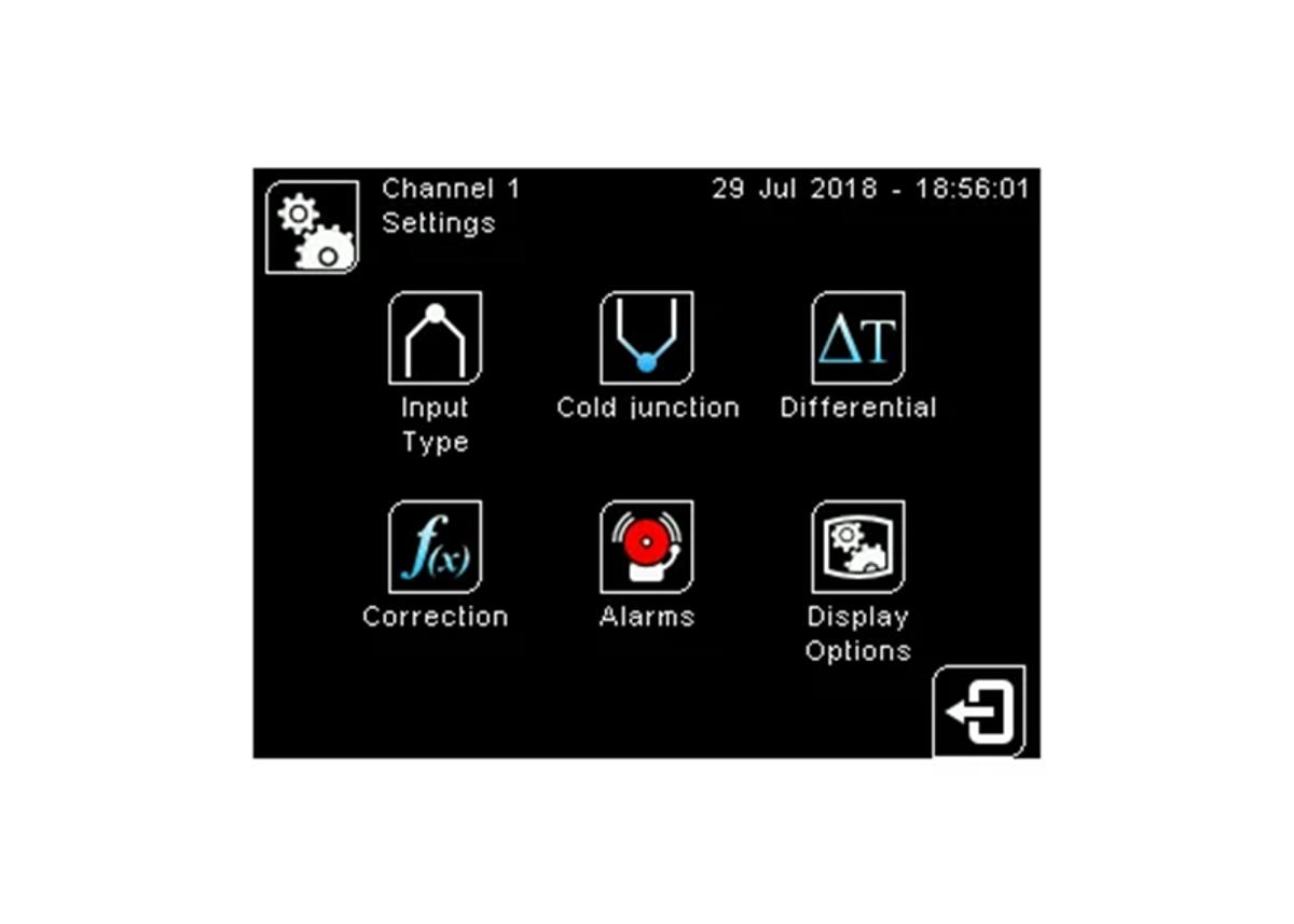6 Channel Handheld Temperature Data Logger with Touch Screen