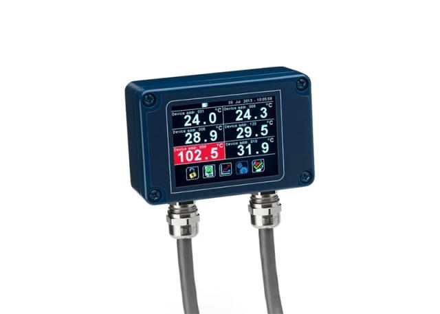 PM180 – 6-Channel Modbus Pyrometer Hub With Data Logging