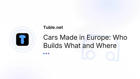 Cars Made in Europe: Who Builds What and Where