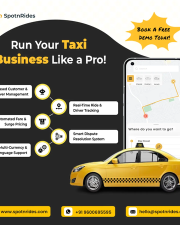 Transform Your Taxi Business with Custom Ride-Hailing App Development | SpotnRides