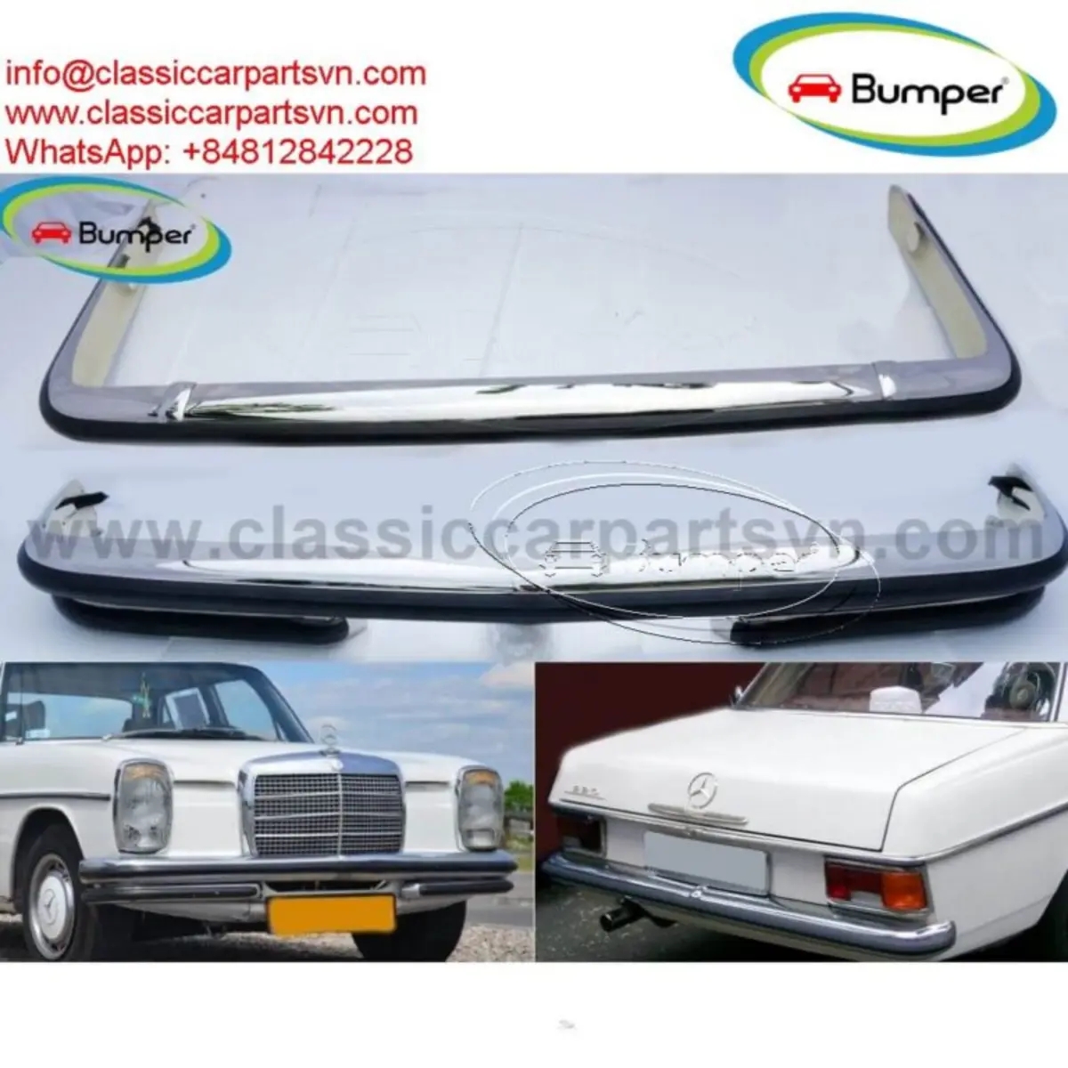 Mercedes W114 W115 coupe bumpers full set | Advertising and Marketing | Malaga | Ad gallery (SEO) | 1