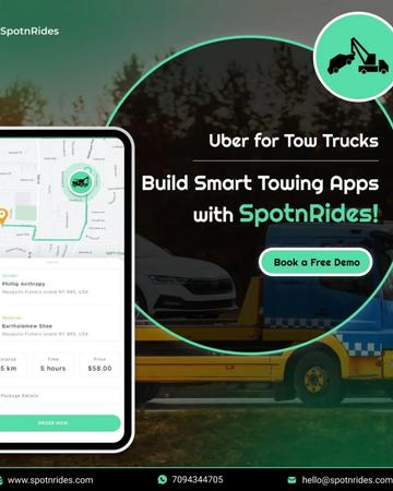 Transform Your Towing Business with SpotnRides' Uber for Tow Trucks App