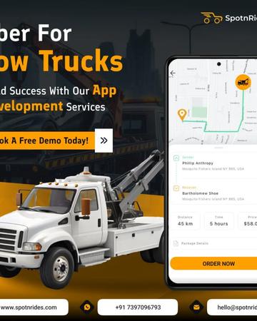 Streamline Your Tow Truck Services With SpotnRides’ Custom App