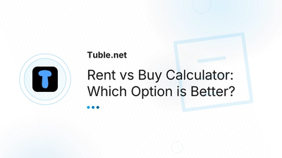 Rent vs Buy Calculator Europe — Comparison | Tuble.net