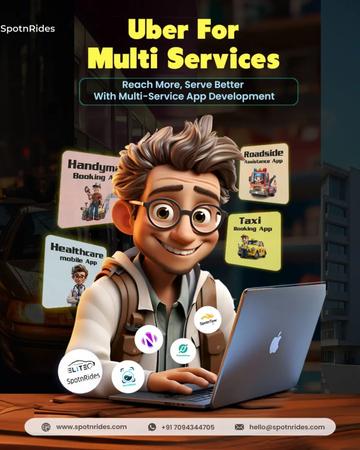 Launch Your Multi-Service Business with SpotnRides Grab Clone App!
