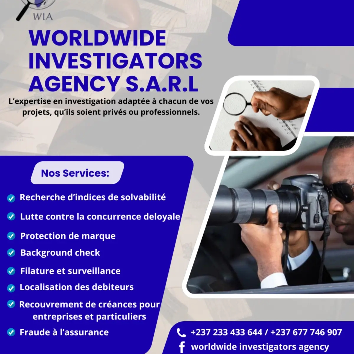 Private detective ,background check ,due diligence in cameroon | Other Services | Montpellier | Ad gallery (SEO) | 1