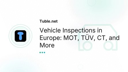 Vehicle Inspections in Europe: MOT, TÜV, CT, and More