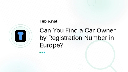 Can You Find a Car Owner by Registration Number in Europe?