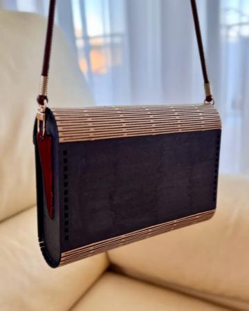 For Sell Lightweight & Stylish Handmade Wood Bag – One of a Kind!