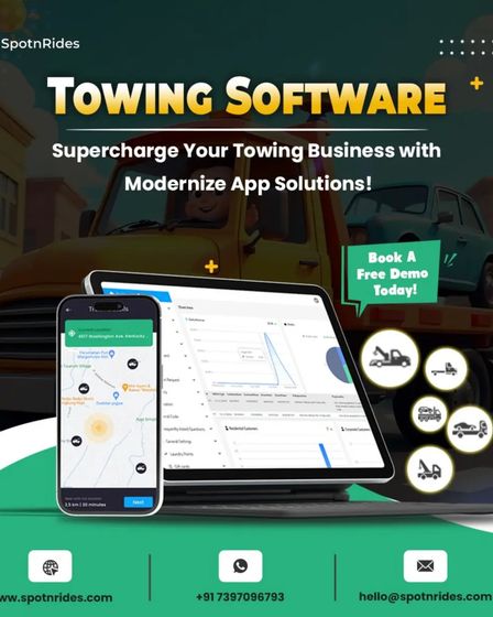 Transform Your Towing Business with SpotnRides' Uber for Tow Trucks App | Other Services | Birmingham | 1