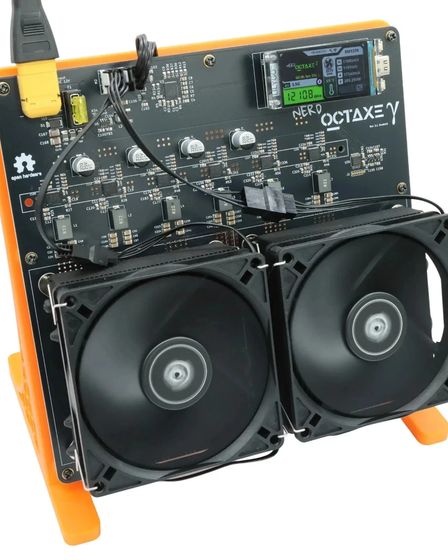 NerdOCTAxe 12Ths High Perform Mute Dual Fan Bitcoin Home Solo Miner 200W | Components for PC and laptops | Berlin | 3