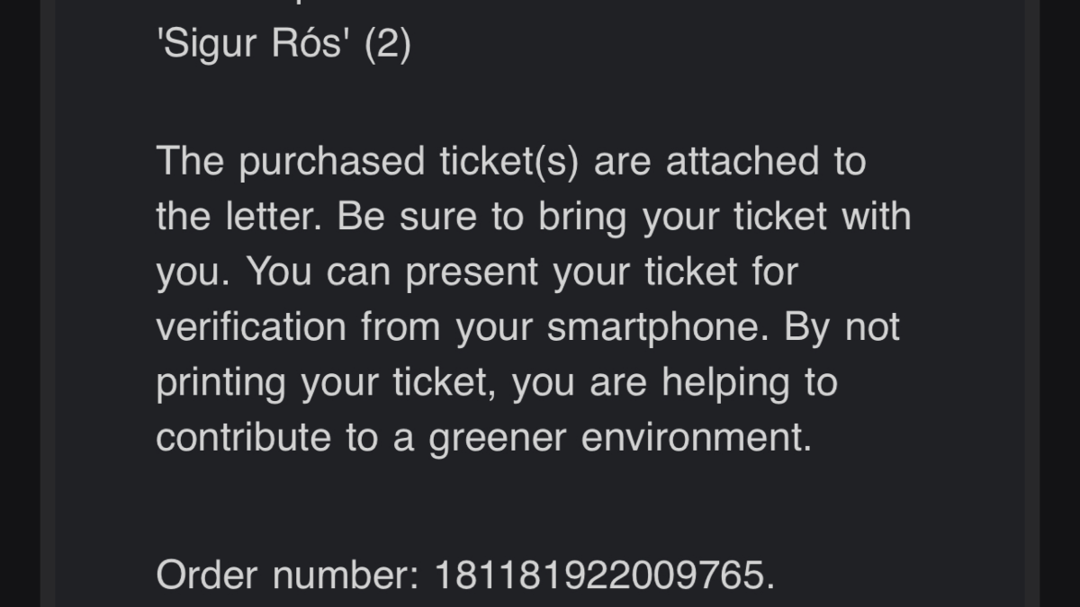 2 tickets to the Sigur Ros Concert on the 20th of September | Concerts | Tallinn | Ad gallery (SEO) | 3