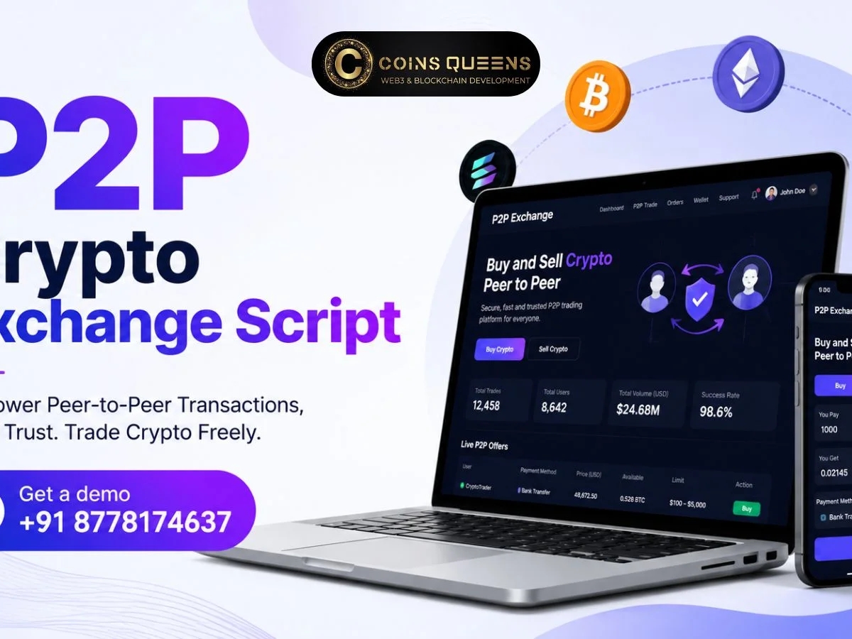 Turn P2P Concepts into Trading Platforms with P2P Crypto Exchange Script | Website Creation Services | Donetsk | Ad gallery (SEO) | 2