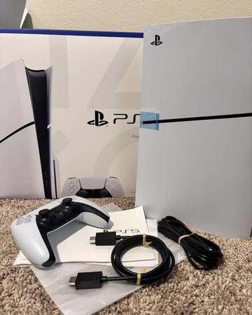 New Sony PlayStation 5 Slim Digital Edition PS5 1TB White Console Gaming System