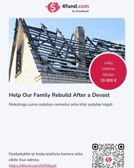 Help Our Family Rebuild After a Devastating House Fire | Other Services | Vilnius | 1