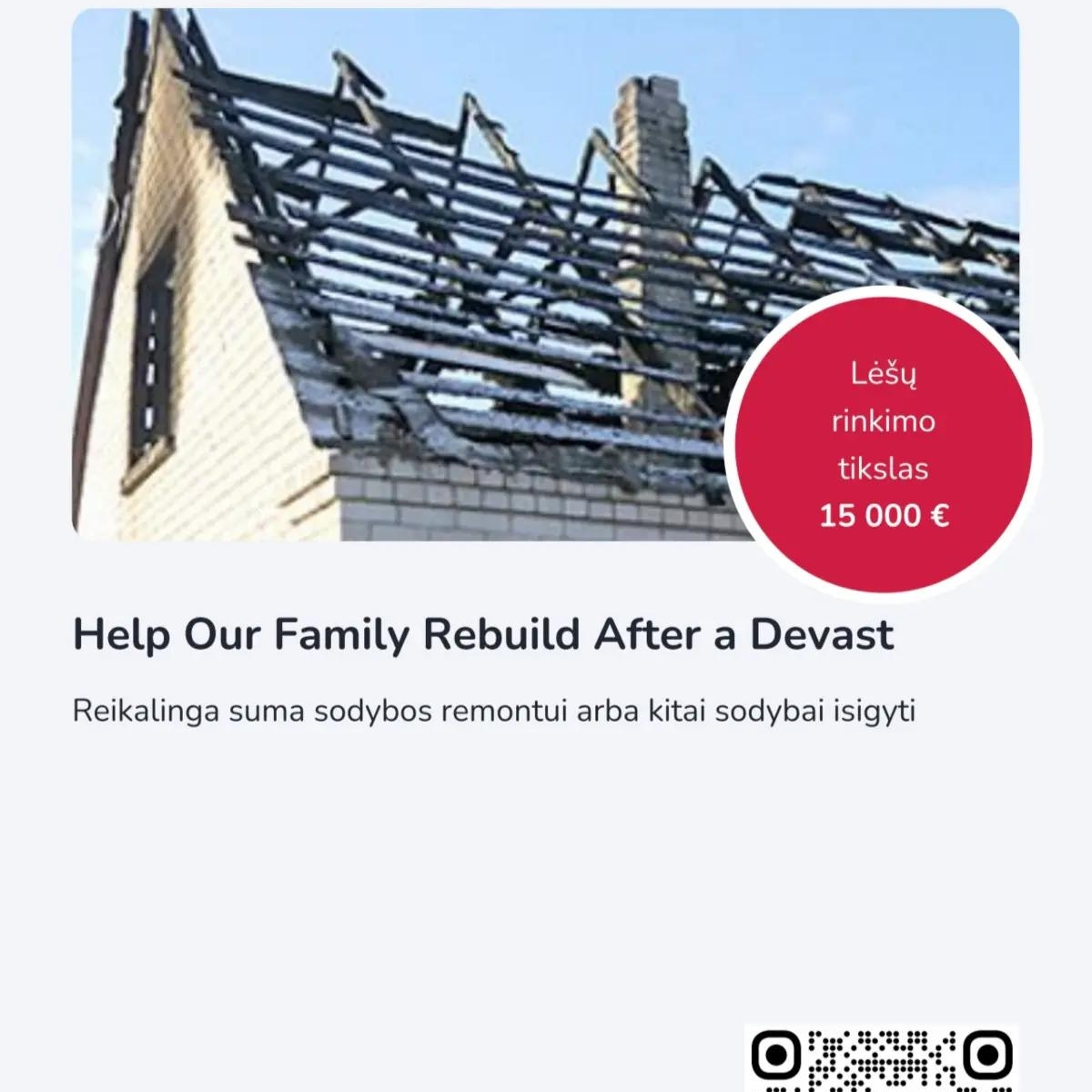 Help Our Family Rebuild After a Devastating House Fire | Other Services | Vilnius | Ad gallery (SEO) | 1