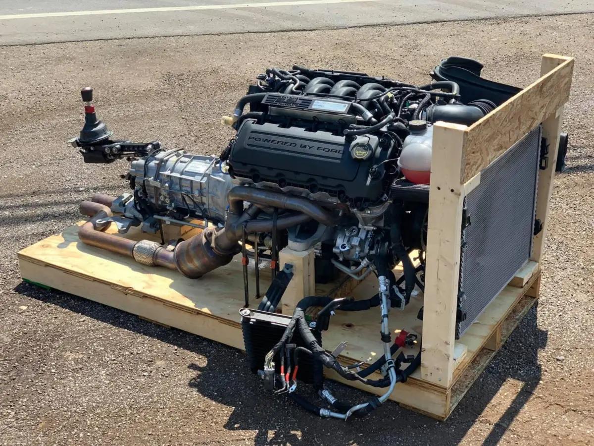 ford mustang Shelby GT350 5.2l engine paired with TR6060 6spd manual transmission