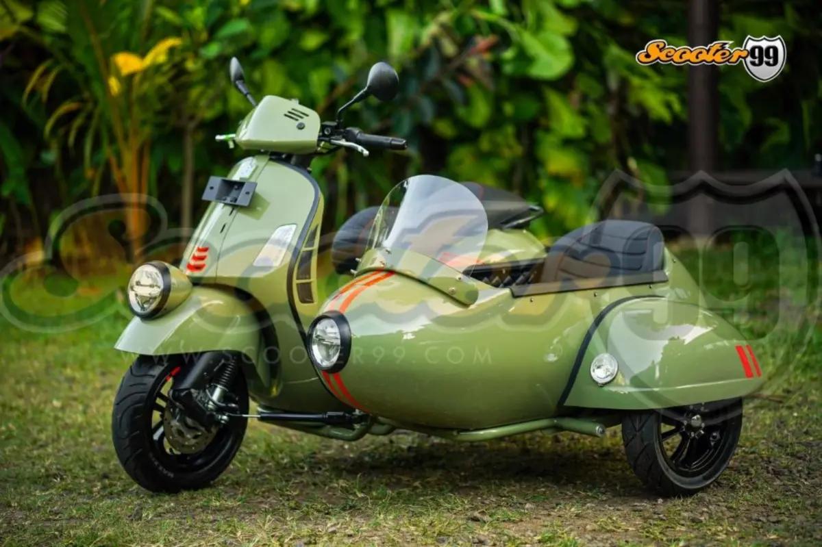 Sidecar Kit for Vespa GTV & GTS – Handcrafted by Scooter99