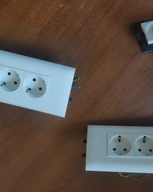 Double sockets/outlets Legrand for parapet trunking systems – complete set