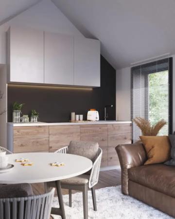 Frame Panel Modular House with 38 m² Terrace