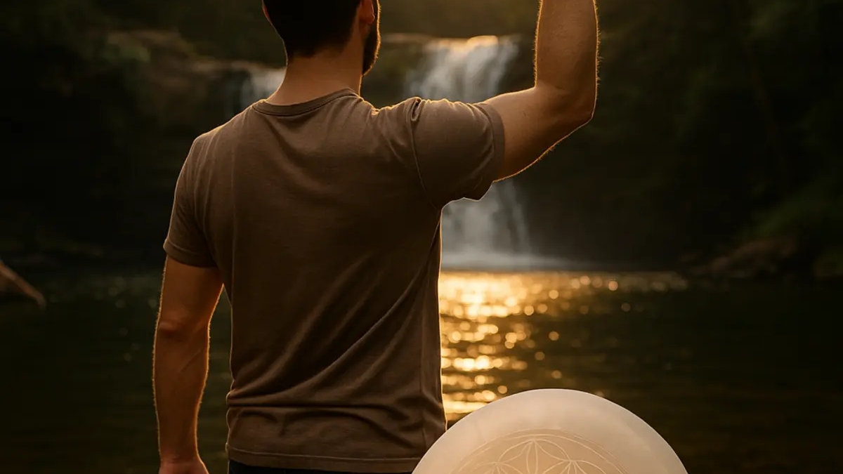 Palet en Sélénite – Fleur de Vie gravée – Énergie & Décoration 🌟 | Porcelain, Ceramics, Glass, Crystal | Lyon | Ad gallery (SEO) | 3