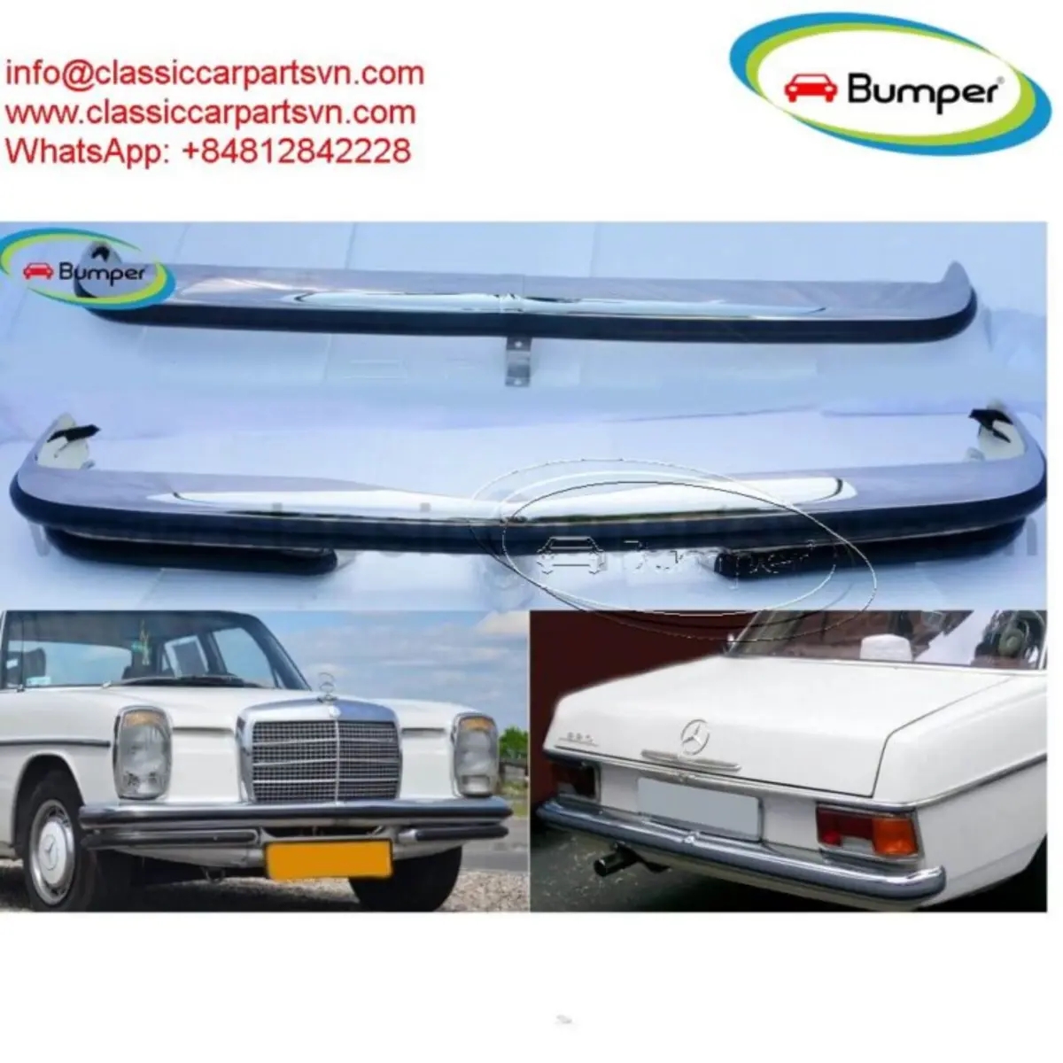 Mercedes W114 W115 Sedan S1 bumper full set | Other Services | Glasgow | Ad gallery (SEO) | 1