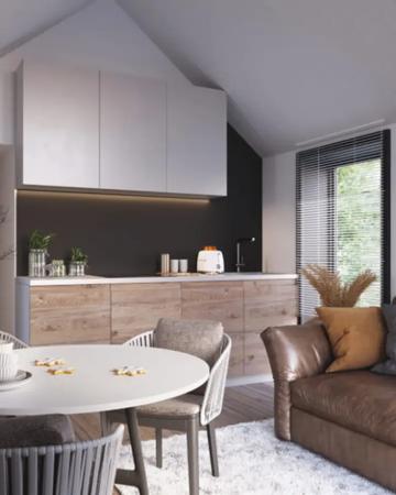 Frame Panel Modular House with 38 m² Terrace
