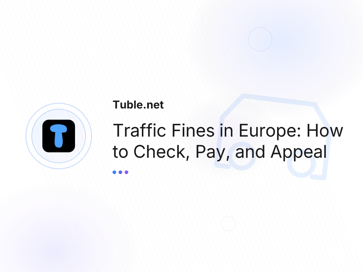 Traffic Fines in Europe: How to Check, Pay, and Appeal