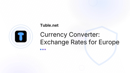 Currency Converter: Exchange Rates for Europe