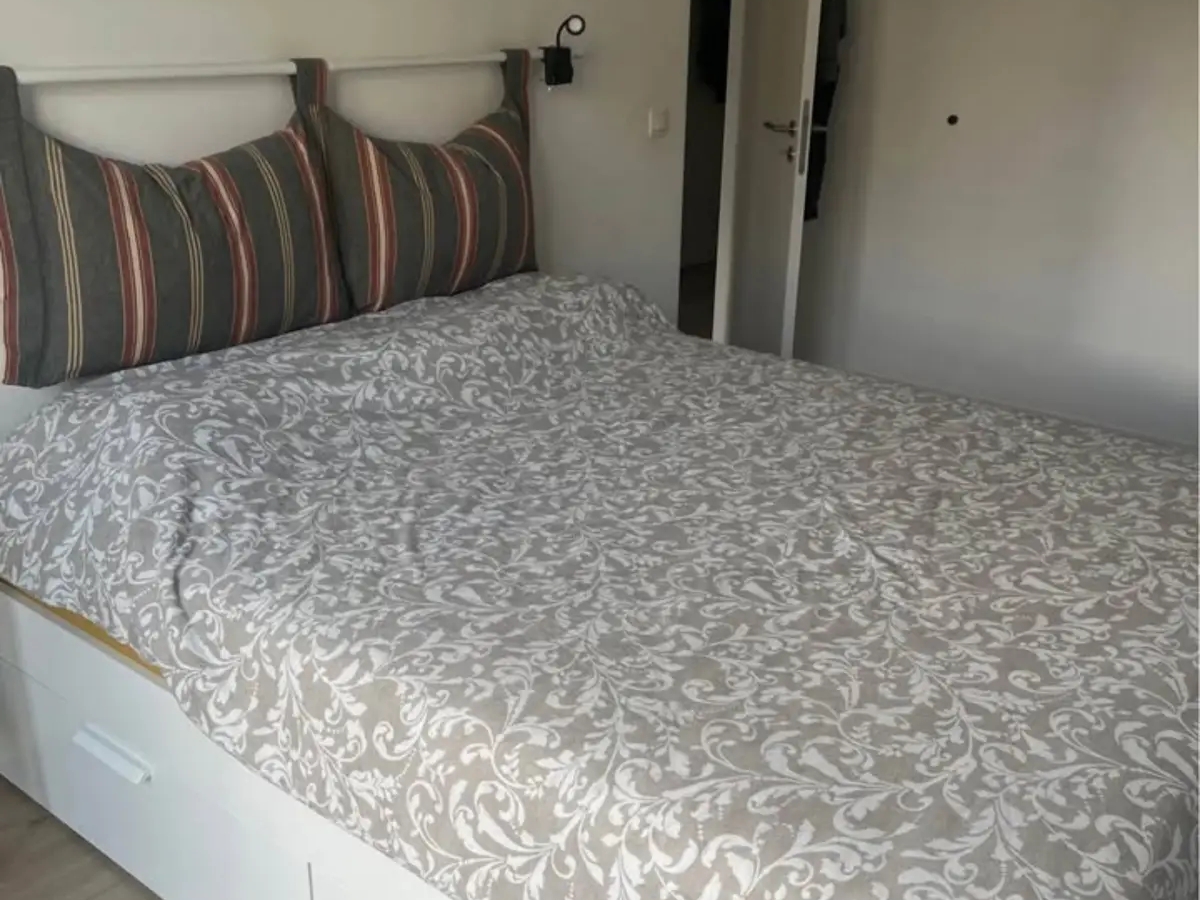 Bed frame with storage, white, 160x200cm | Beds | Brussels | Ad gallery (SEO) | 2